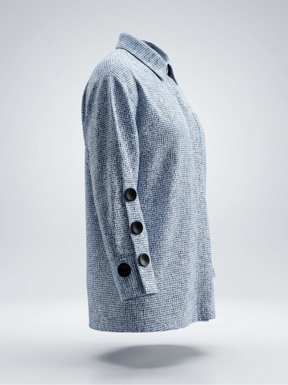 NIC+ZOE Pale Blue Printed Blouse